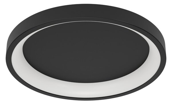 EGLO connect Smart-LED stropna svetilka Loretello-Z, okrogla, črna, zatemnjen, Črna, Dnevna soba / jedilnica, Kovina, Sodobni