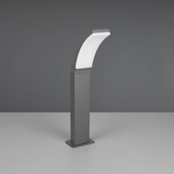 Reality Leuchten LED-svetilka Beja, antracit, aluminij, višina 60 cm, Črna, Aluminij, Sodobni