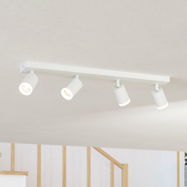 EGLO connect pametni LED-spot Melitello-Z, 4-svetlobni, bel, zatemnjen, Bela, Dnevna soba / jedilnica, Aluminij, Sodobni