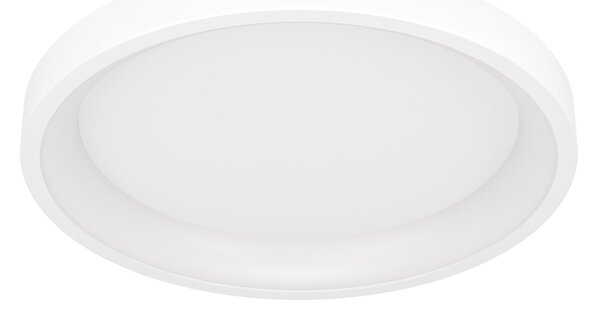 EGLO connect Smart-LED stropna svetilka Loretello-Z, okrogla, bela, zatemnjen, Bela, Dnevna soba / jedilnica, Kovina, Sodobni