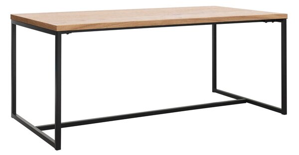 Jedilna miza z mizno ploščo v hrastovem dekorju 90x180 cm Rivoli – Unique Furniture