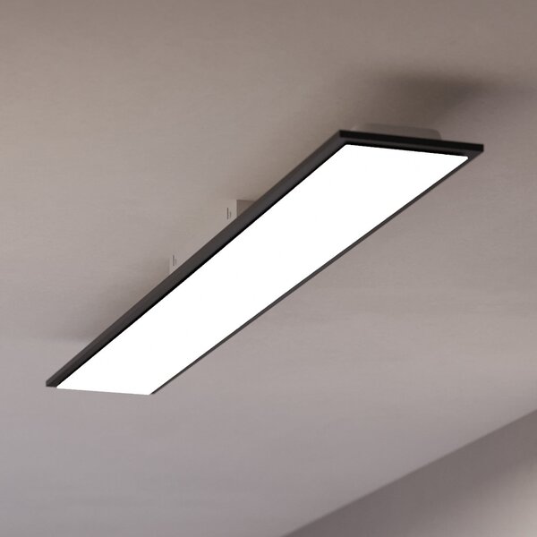 EGLO connect LED stropna svetilka Moradillo-Z, črna, 14 cm, zatemnjen, Črna, Dnevna soba / jedilnica, Kovina, Sodobni