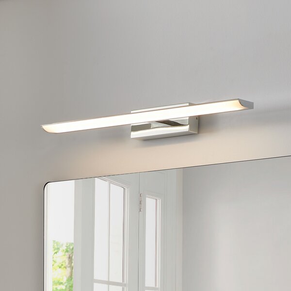 EGLO connect pametna LED-ogledalo Tabiano-Z, 60,5 cm, krom, zatemnjen, Siva, Kopalnica, Kovina, Sodobni