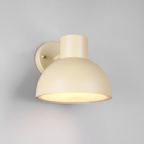 Trio Lighting Zunanja stenska svetilka Elbe, pesek-bež, litega aluminija, E27, zatemnjen, Bež, Aluminij, Skandinavski