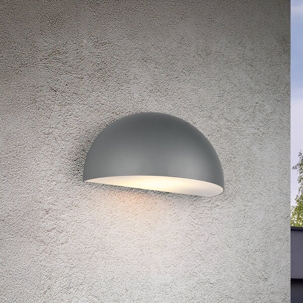 Trio Lighting Zunanja stenska svetilka Maas, antracit, litega aluminija, E27, zatemnjen, Siva, Aluminij, Skandinavski