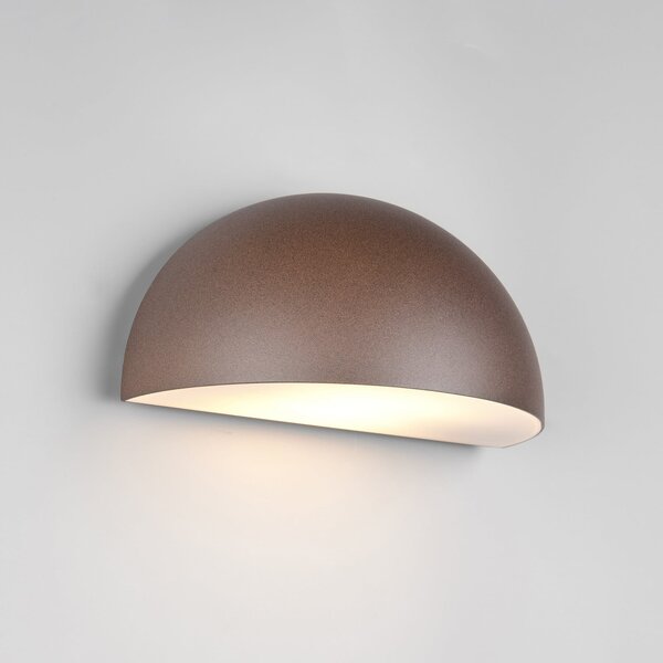 Trio Lighting Zunanja stenska svetilka Maas, rjava, litega aluminija, E27, zatemnjen, Rjava / rjasta, Aluminij, Skandinavski