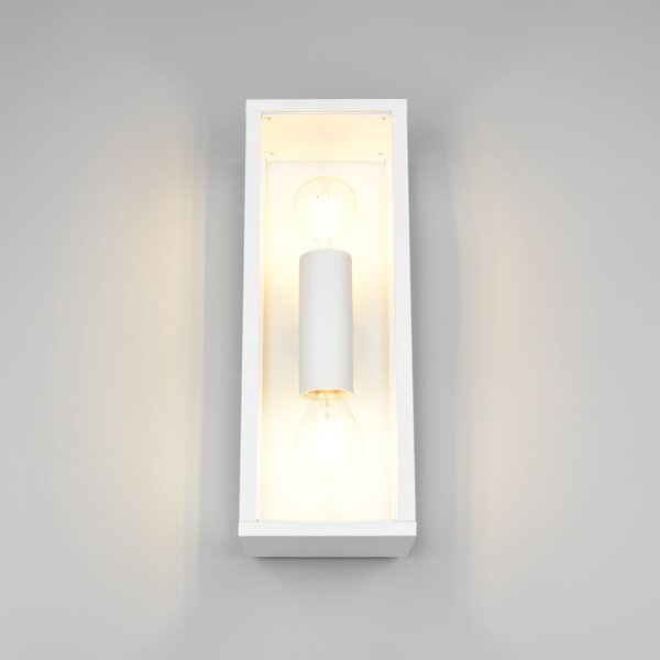 Trio Lighting Zunanja stenska svetilka Garonne, bela mat, litega aluminija, E27, Bela, Aluminij, Sodobni