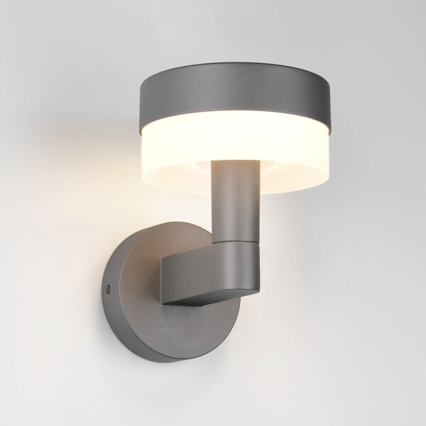Trio Lighting LED zunanja stenska svetilka Mackenzie, antracit, litega aluminija, Siva, Aluminij, Sodobni