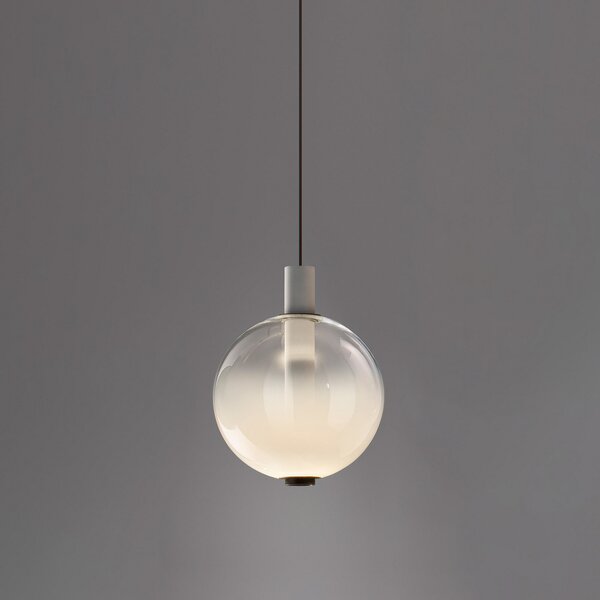 OLEV LED obesna svetilka BEAM STICK NUANCE, bela, Ø 20 cm, 927, zatemnjen, Bela, Dnevna soba / jedilnica, Steklo, Dizajn