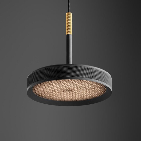OLEV LED obesna svetilka OVERFLY, črna Ø 15 cm, kovina 927 dim, zatemnjen, Črna, Dnevna soba / jedilnica, Aluminij, Dizajn