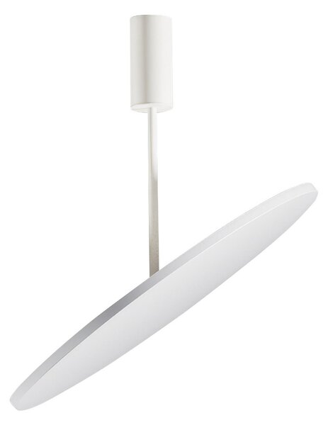 OLEV LED stropna svetilka FLUENTIS, bela, Ø 54 cm, kovina 2.700 K, Bela, Dnevna soba / jedilnica, Aluminij, Dizajn