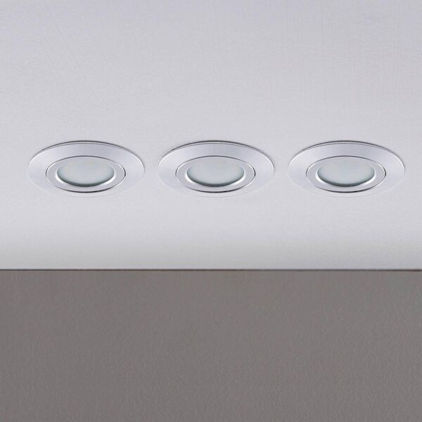 LindbyLindby - Andrej Round LED Vgradni Reflektor 3 pcs. Chrome Lindby