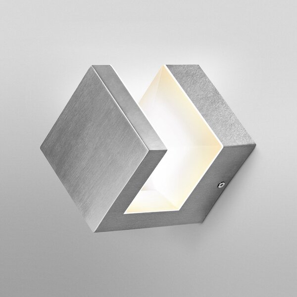 OSRAM LED zunanja stenska svetilka ENDURA STYLE PYRAMID iz nerjavečega jekla, Kovinska, Nerjaveče jeklo, Sodobni