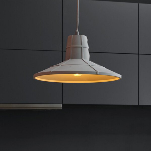OSRAM viseča svetilka CONCRETE SALA, siva, Ø 32 cm, beton, E27, zatemnjen, Siva, Dnevna soba / jedilnica, Beton, Mladostno bivanje