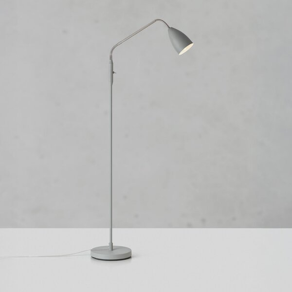 Markslöjd LED-stojna svetilka Patro, siva, kovina, zmožnost zatemnitve, zatemnjen, Siva, Dnevna soba / jedilnica, Kovina, Sodobni