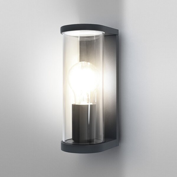 OSRAM zunanja stenska svetilka ENDURA CLASSIC TUBULAR, temno siva IP44, zatemnjen, Siva, Aluminij, Sodobni