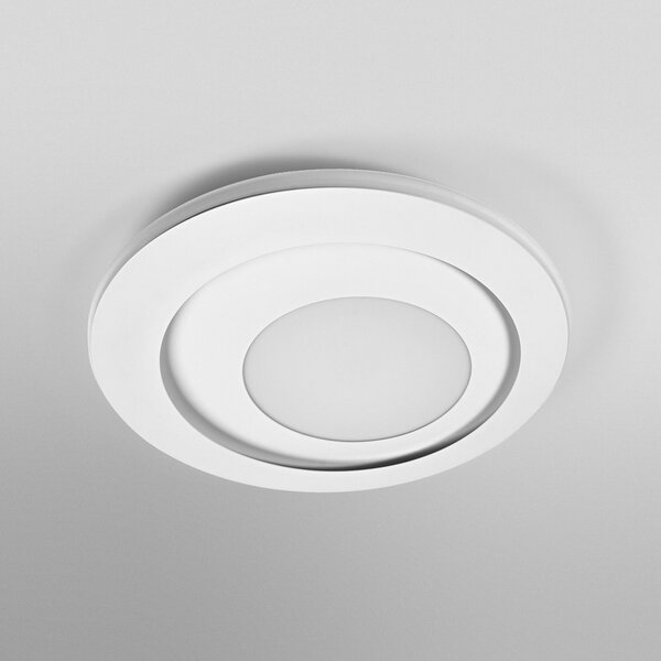 OSRAM LED stropna svetilka ORBIS SPIRAL ROUND Ø 40 cm bela up/down, Bela, Dnevna soba / jedilnica, Kovina, Sodobni
