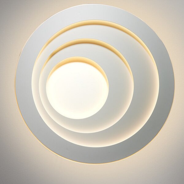 OSRAM LED stropna svetilka ORBIS SPIRAL ROUND Ø 52 cm bela navzgor/navzdol, Bela, Dnevna soba / jedilnica, Kovina, Sodobni