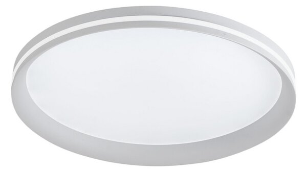 Fabas Luce LED stropna svetilka Isy, bela, Ø 45 cm, kovina, CCT, z možnostjo zatemnitve, zatemnjen, Bela, Dnevna soba / jedilnica, Kovina, Sodobni
