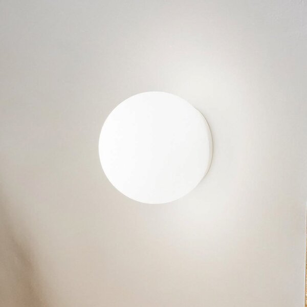 IDEAL LUX Ideal Lux stenska svetilka Mapa Ø 15 cm, G9, bela, steklo, krogla, zatemnjen, Bela, Dnevna soba / jedilnica, Steklo, Globus