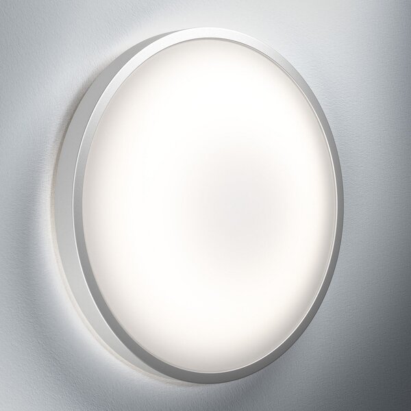 OSRAM LED stropna svetilka ORBIS, Ø 41 cm, daljinski upravljalnik CCT bela, zatemnjen, Bela, Dnevna soba / jedilnica, Aluminij, Sodobni