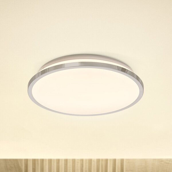 OSRAM LED stropna svetilka BATHROOM, krom, Ø 30 cm, IP44, CCT, Kovinska, Kopalnica, Aluminij, Sodobni