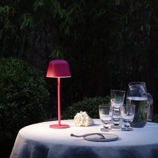 OSRAM LED baterijska namizna svetilka ENDURA STYLE magenta 30 cm IP44 CCT, zatemnjen, Roza / rosé, Aluminij, Sodobni