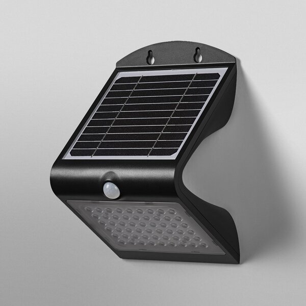 OSRAM LED-solarna stenska svetilka ENDURA FLOOD BUTTERFLY, 4 W senzor, Črna, Plastika, Sodobni, Solarne luči