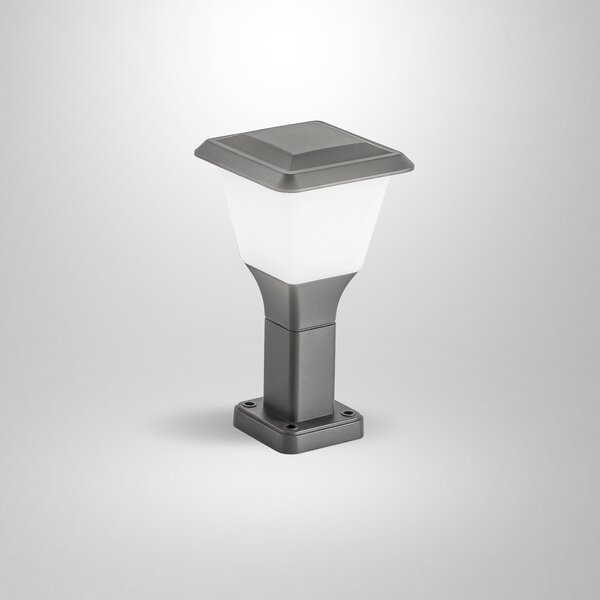 Fabas Luce Stojalo za svetilko Lena, 30 cm, temno siva, kovina, E27, IP65, zatemnjen, Črna, Aluminij, Sodobni