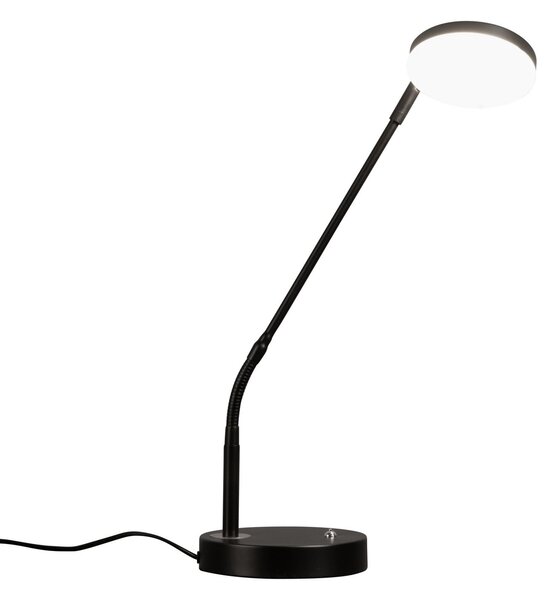 FISCHER & HONSEL LED namizna svetilka Sorento, pesek črna, višina 48 cm, CCT zatemnilna, zatemnjen, Črna, Dnevna soba / jedilnica, Kovina, Sodobni