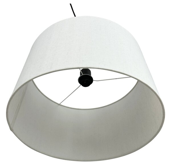 Dyberg Larsen obesna svetilka Calix, višina 50 cm, naravno bela, zatemnjen, Bela, Dnevna soba / jedilnica, Tkanine / tekstil, Dizajn
