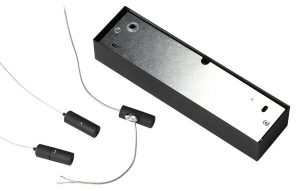 IDEAL LUX Ideal Lux LED obesna svetilka Oracle Slim 50 x cm črna 3.000 K, Črna, Dnevna soba / jedilnica, Aluminij, Sodobni