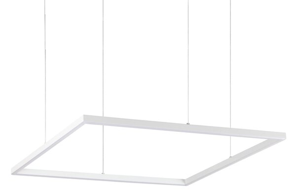 IDEAL LUX Ideal Lux LED obesna svetilka Oracle Slim 70 x cm bela 3.000 K, Bela, Dnevna soba / jedilnica, Aluminij, Sodobni