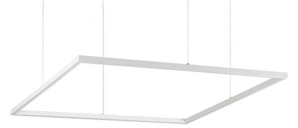 IDEAL LUX Ideal Lux LED obesna svetilka Oracle Slim 90 x cm bela 3.000 K, Bela, Dnevna soba / jedilnica, Aluminij, Sodobni