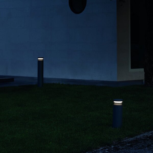 IDEAL LUX Ideal Lux LED-svetilka Boeing, višina 70 cm, antracit, Siva, Kovina