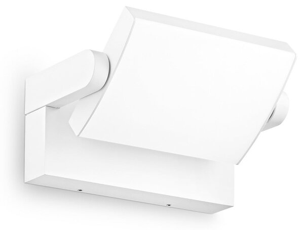 IDEAL LUX Ideal Lux LED zunanja stenska svetilka Swipe, bela, IP54, 3.000 K, Bela, Kovina, Sodobni