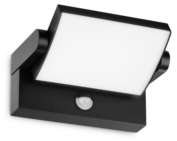 IDEAL LUX Ideal Lux LED zunanja stenska svetilka Swipe Sensor, črna, IP54, Črna, Kovina, Sodobni
