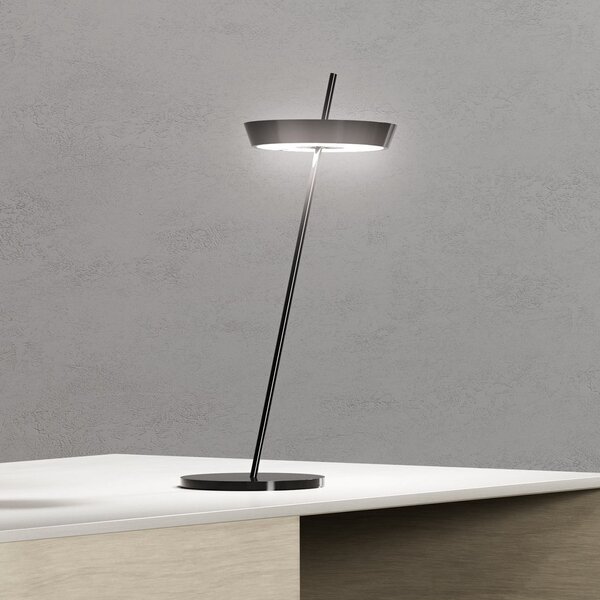 Sigor LED namizna svetilka Mahina, črna, višina 36 cm, kovina, CCT, zatemnjen, Črna, Dnevna soba / jedilnica, Aluminij, Sodobni