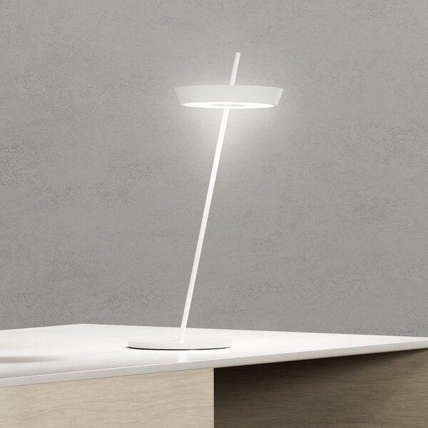 Sigor LED namizna svetilka Mahina, bela, višina 36 cm, kovina, CCT, zatemnjen, Bela, Dnevna soba / jedilnica, Aluminij, Sodobni