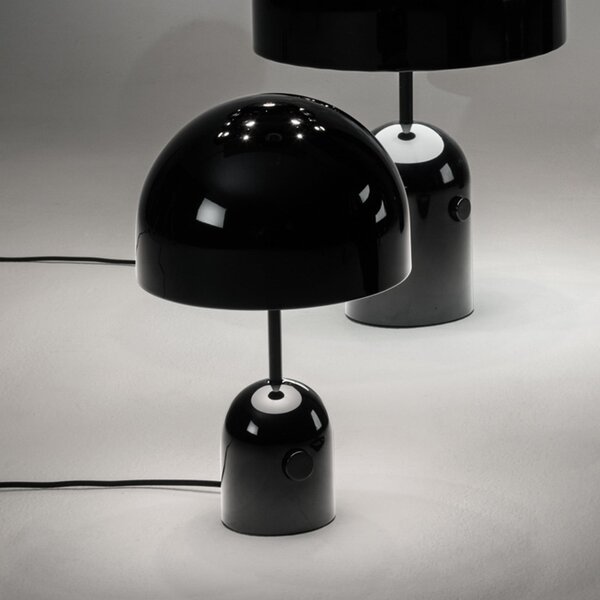 Tom Dixon LED namizna svetilka Bell, črna, višina 43 cm, z možnostjo zatemnitve, zatemnjen, Črna, Dnevna soba / jedilnica, Kovina, Dizajn