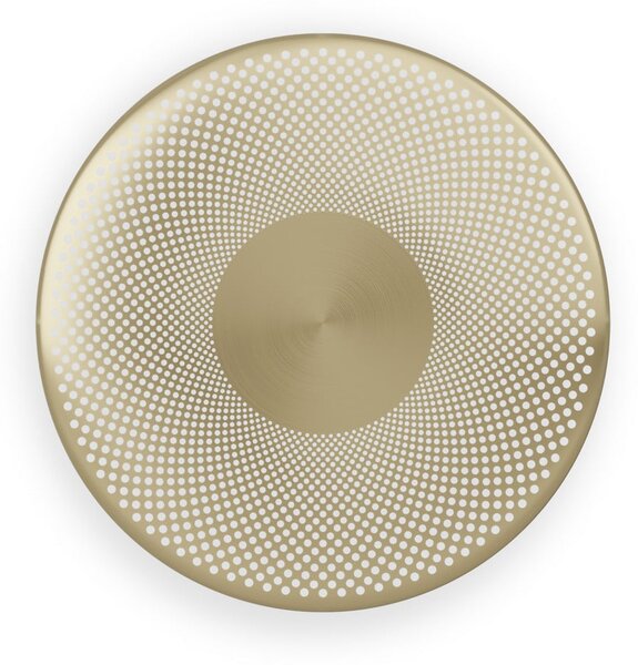 Northern LED stenska svetilka Glint v barvi medenine, jeklo, Ø 25 cm, zatemnjen, Zlata / medeninasta, Dnevna soba / jedilnica, Aluminij, Dizajn