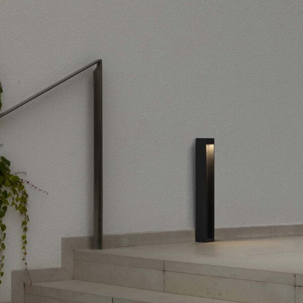 FARO BARCELONA LED-svetilka za podnožje Cerler, antracit, 60 cm, kovina, IP65, CCT, Siva, Aluminij, Sodobni