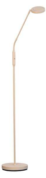 FISCHER & HONSEL LED-stojna svetilka Sorento, višina 138 cm, peščena barva, kovina, CCT, zatemnjen, Bež, Dnevna soba / jedilnica, Kovina, Sodobni
