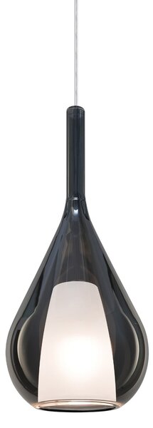 IDEAL LUX Ideal Lux obesna svetilka Kalique 3, dimno siva, Ø 18 cm, zatemnjen, Siva, Dnevna soba / jedilnica, Plastika, Sodobni