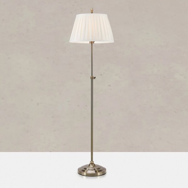 Markslöjd Stojalo Oxford, barva medenina, višina 155 cm, kovina/tkanina, Zlata / medeninasta, Dnevna soba / jedilnica, Tkanine / tekstil