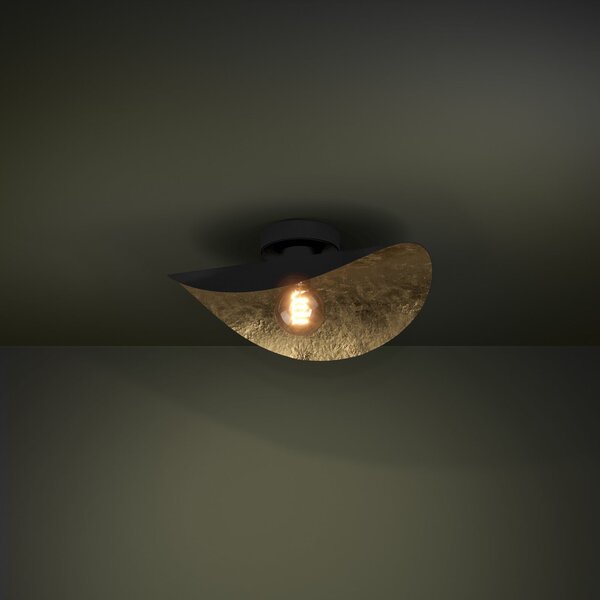 Stars of Light EGLO stropna svetilka Saceda, črna/zlata, zatemnjen, Črna, Dnevna soba / jedilnica, Kovina, Sodobni