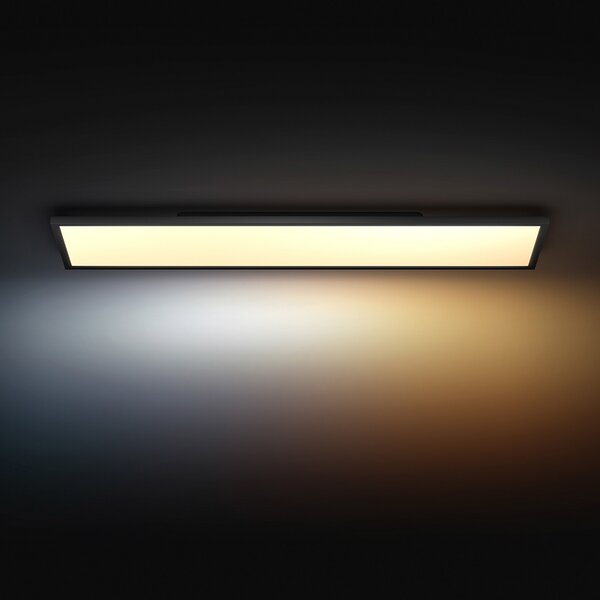 Philips Hue Panel White Ambiance Aurelle 120 x 30 cm črn, zatemnjen, Črna, Študija / pisarna, Kovina, Sodobni