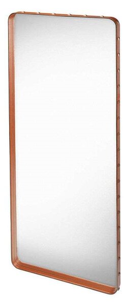 GUBIGUBI - Adnet Wall Mirror Rectangular 65X115 Tan Usnje GUBI