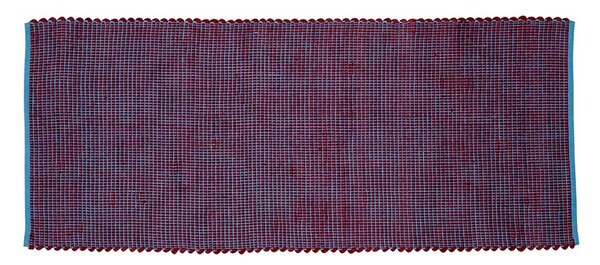 HübschHübsch - Kawa Runner 80x200 Burgundy/Blue Hübsch