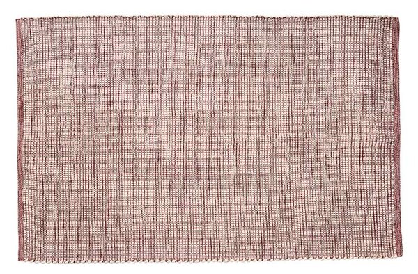 HübschHübsch - Poppy Rug 120x180 Burgundy/White Hübsch